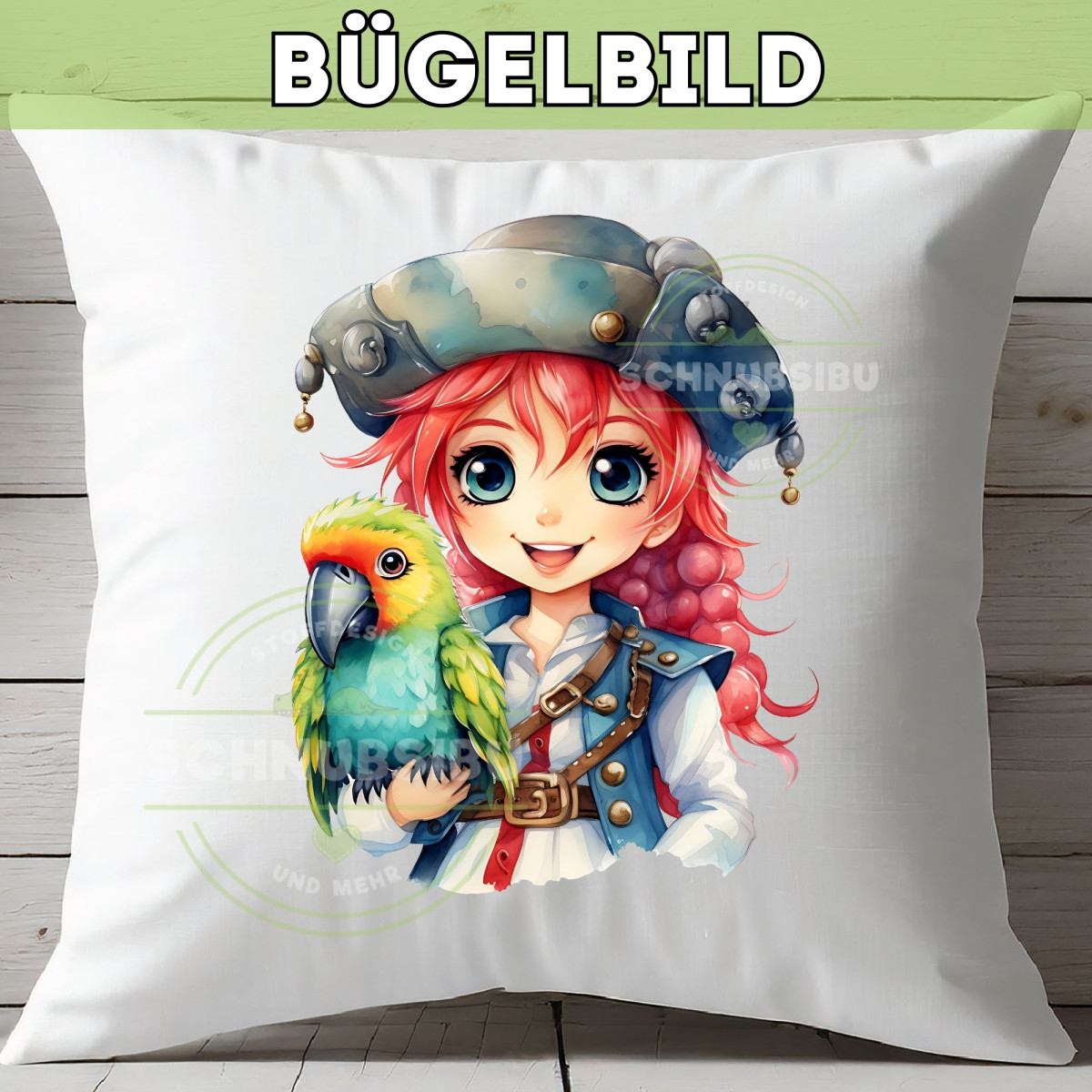 Bügelbild Piratenmädchen